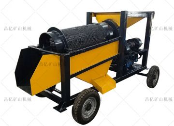 小型移动滚筒筛